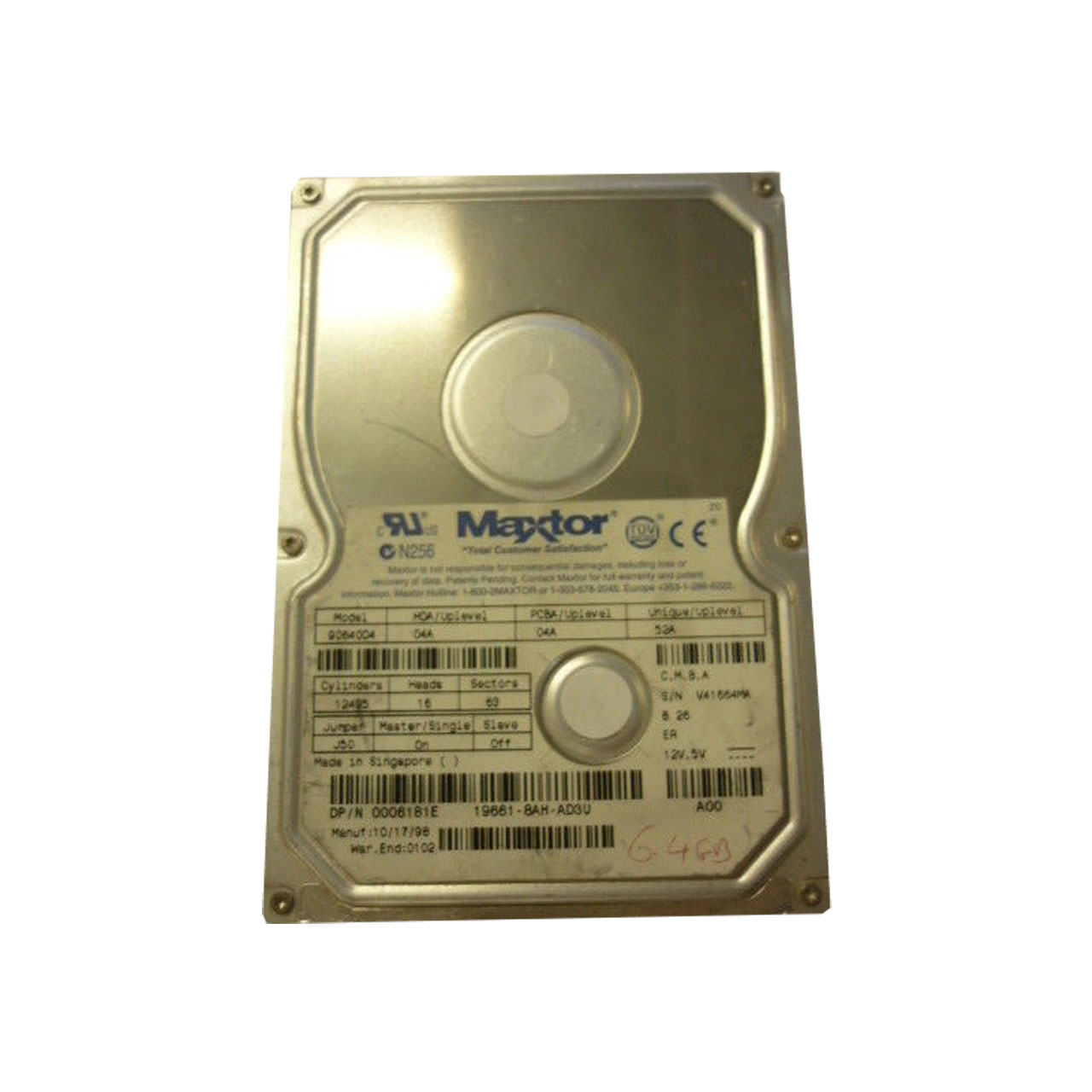 Dell 0006181E - 6.4GB 3.5Inch IDE Hard Drive