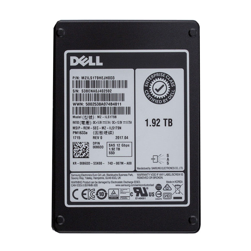 Dell 0086DD - 1.92TB SAS 12Gbps 2.5" SSD