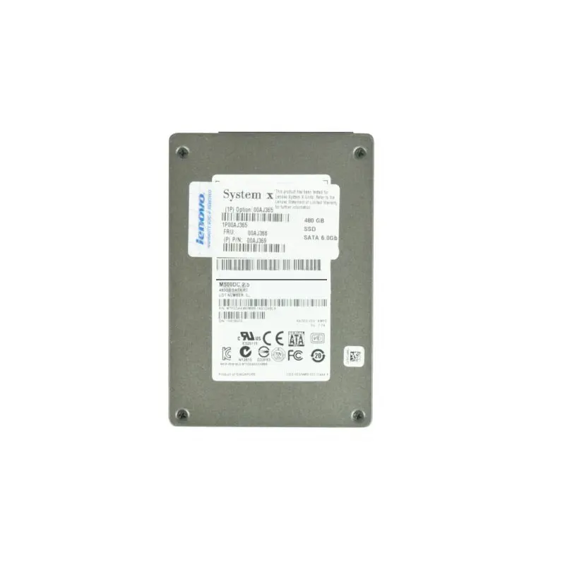 00AJ010.jpg 00AJ010 IBM - 480GB SATA 6.0Gbps 2.5" Hard Drive - Image 1