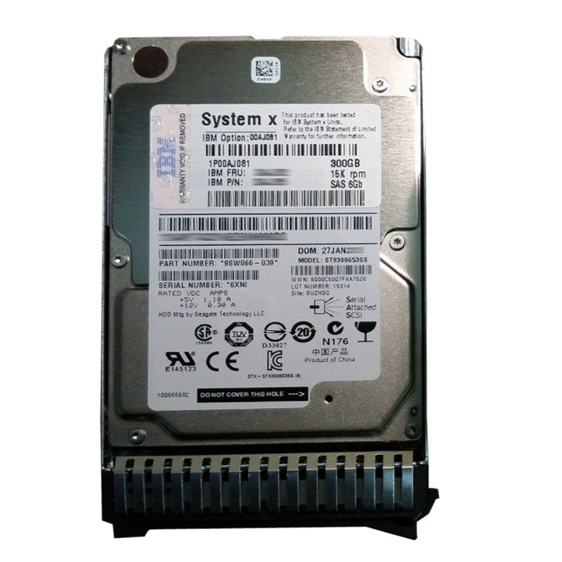 IBM 00AJ081 - 300GB 15K SAS 6.0Gbps 2.5" Hard Drive