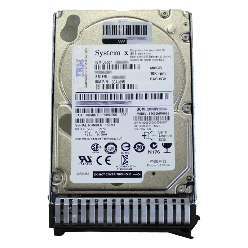00AJ095.jpg IBM 00AJ095 - 600GB 10K SAS 6.0Gbps 2.5" Hard Drive - Image 1