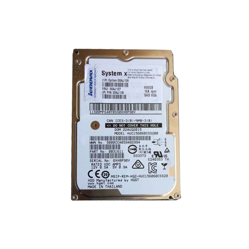 00AJ127.jpg 00AJ127 IBM - 600GB 15K SAS 6.0Gbps 2.5" Hard Drive - Image 1