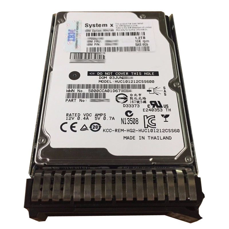 IBM 00AJ146 - 1.2TB 10K SAS 6.0Gbps 2.5" Hard Drive