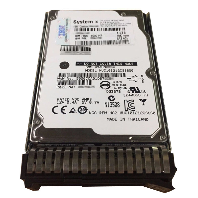IBM 00AJ147 - 1.2TB 10K SAS 6.0Gbps 2.5" Hard Drive