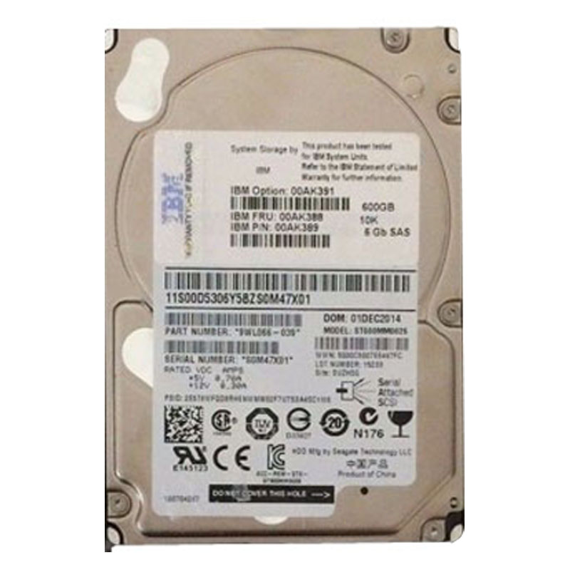 IBM 00AK389 - 600GB 10 SAS 2.5" Hard Drive