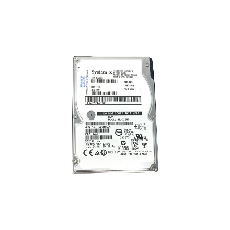 00AR118 IBM - 900GB 10K SAS 6.0Gbps 2.5" Hard Drive
