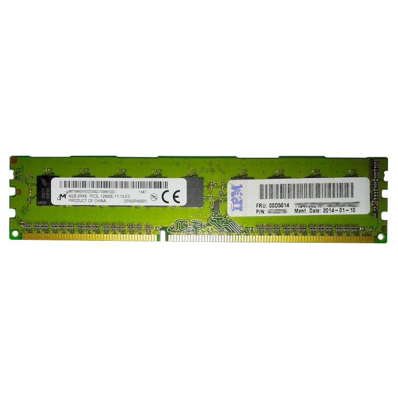 IBM 00D5014 - 4GB DDR3 PC3-12800 ECC Unbuffered 240-Pins Memory