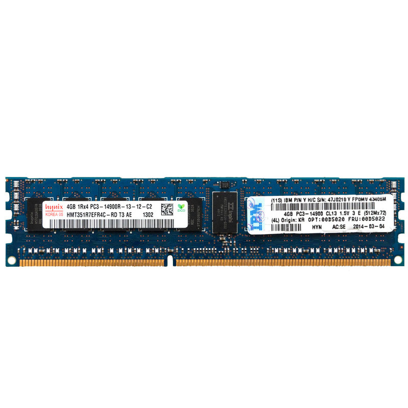 Kingston 00D5020 - 4GB DDR3 1866MHz PC3-14900 ECC Registered DIMM Memory
