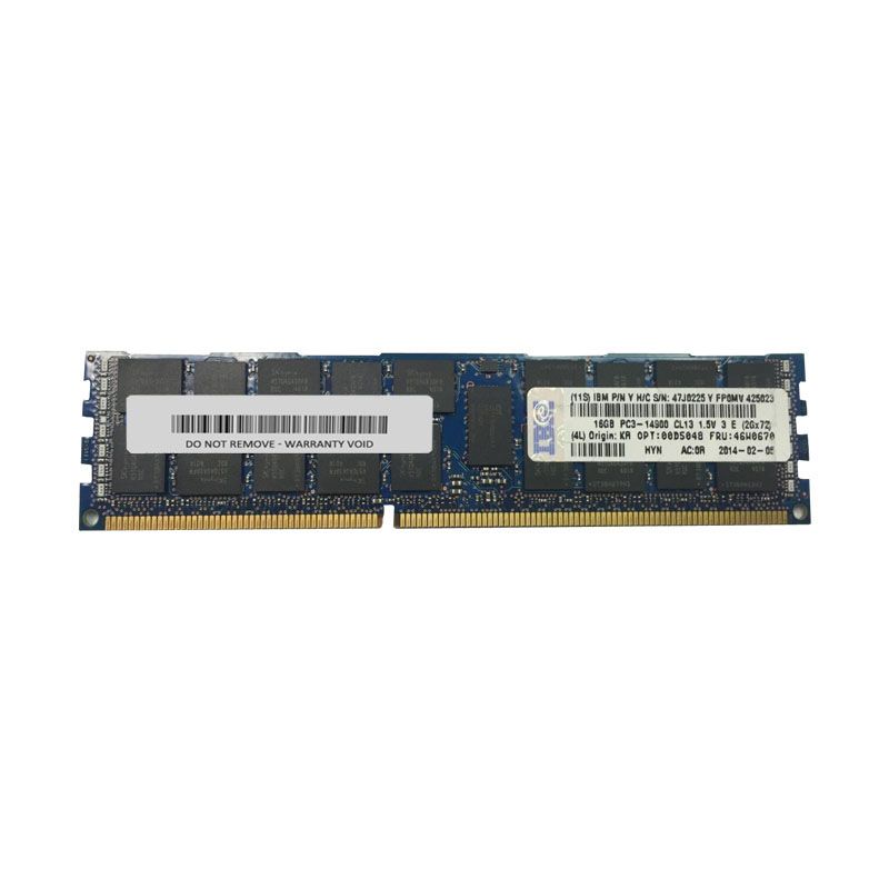 IBM 00D5048 - 16GB DDR3 PC3-14900 ECC Registered 240-Pins Memory