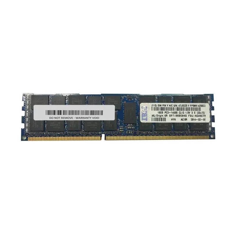 00D5048.jpg IBM 00D5048 - 16GB DDR3 PC3-14900 ECC Registered 240-Pins Memory - Image 1