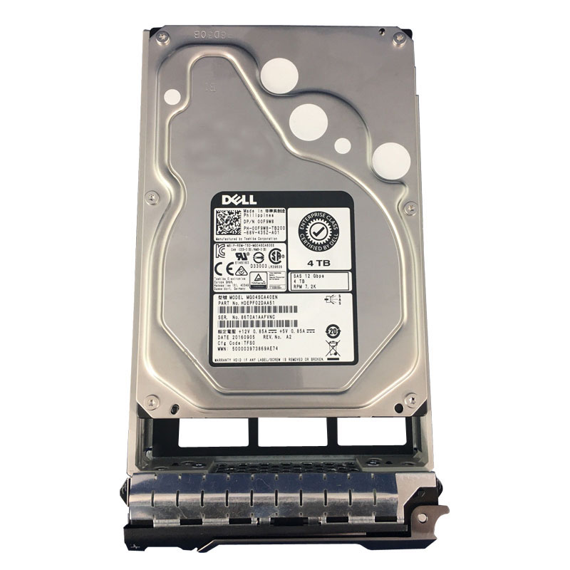Dell 00F9W8 - 4TB 7.2K SAS 12.0Gbps 3.5" Hard Drive