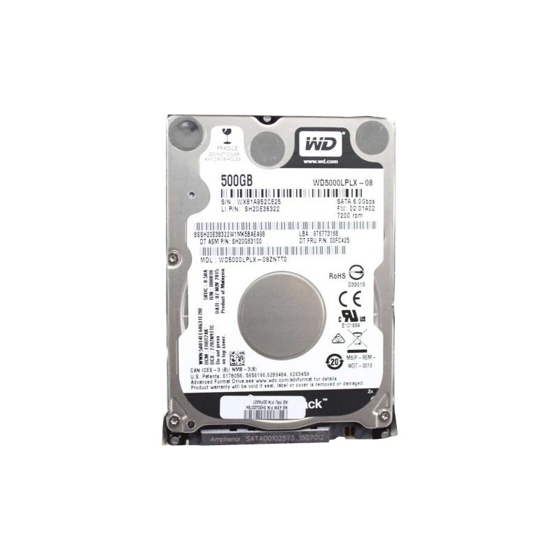 Lenovo 00FC425 - 500GB 7.2K SATA 2.5" Hard Drive