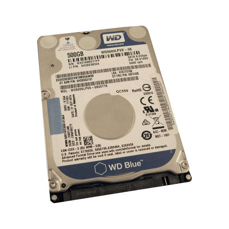 Lenovo 00FC428 - 500GB 5.4K SATA 2.5" Hard Drive