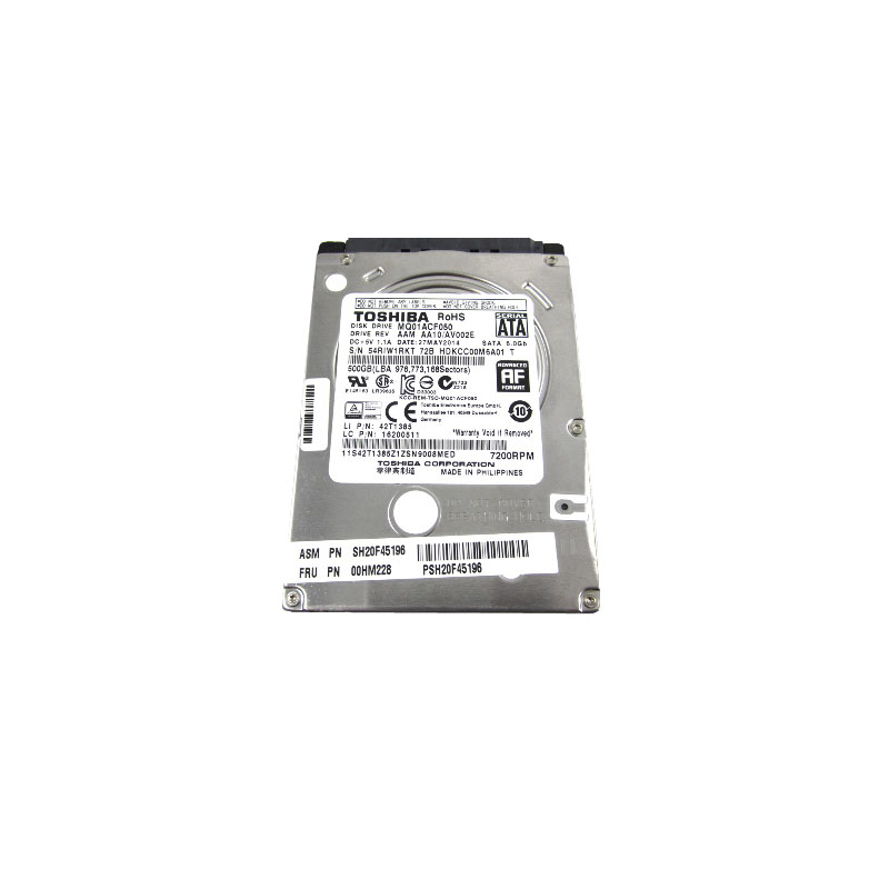 Lenovo 00HM228 - 500GB 7.2K SATA 2.5" Hard Drive