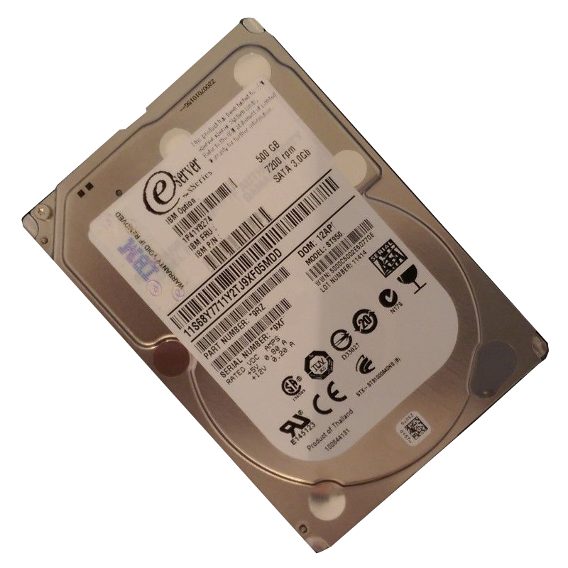 00HM715.jpg 00HM715 IBM - 500GB 7.2K SATA 6.0Gbps 2.5" Hard Drive - Image 1