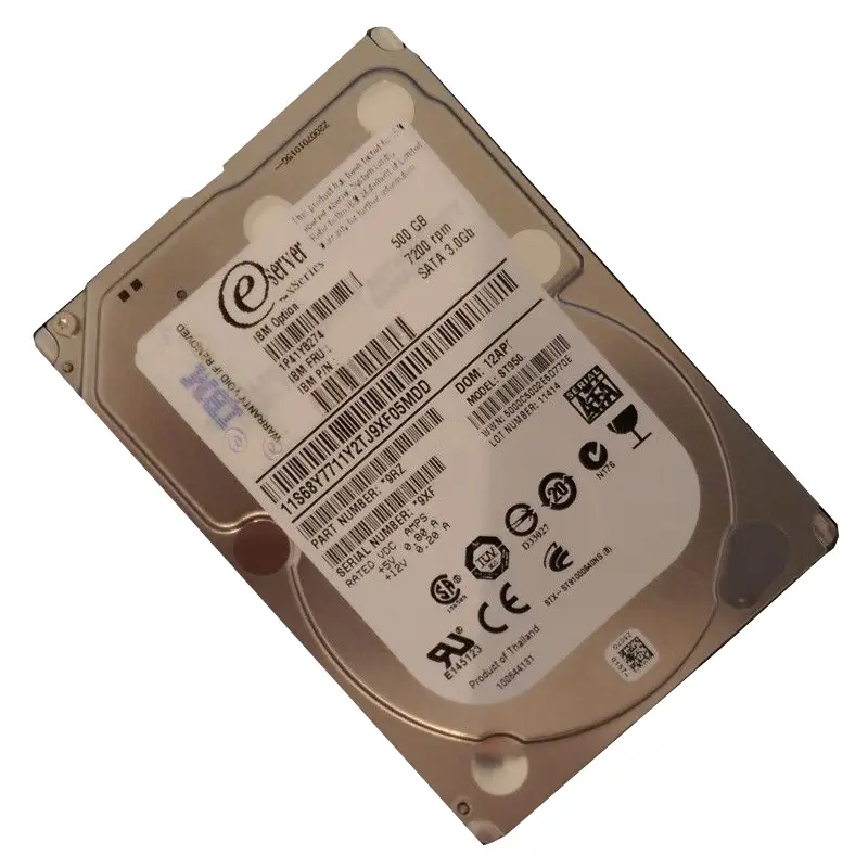 00HM715.jpg 00HM715 IBM - 500GB 7.2K SATA 6.0Gbps 2.5" Hard Drive - Image 1