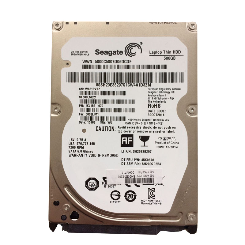 00HM717 IBM - 500GB 7.2K SATA 2.5" Hard Drive