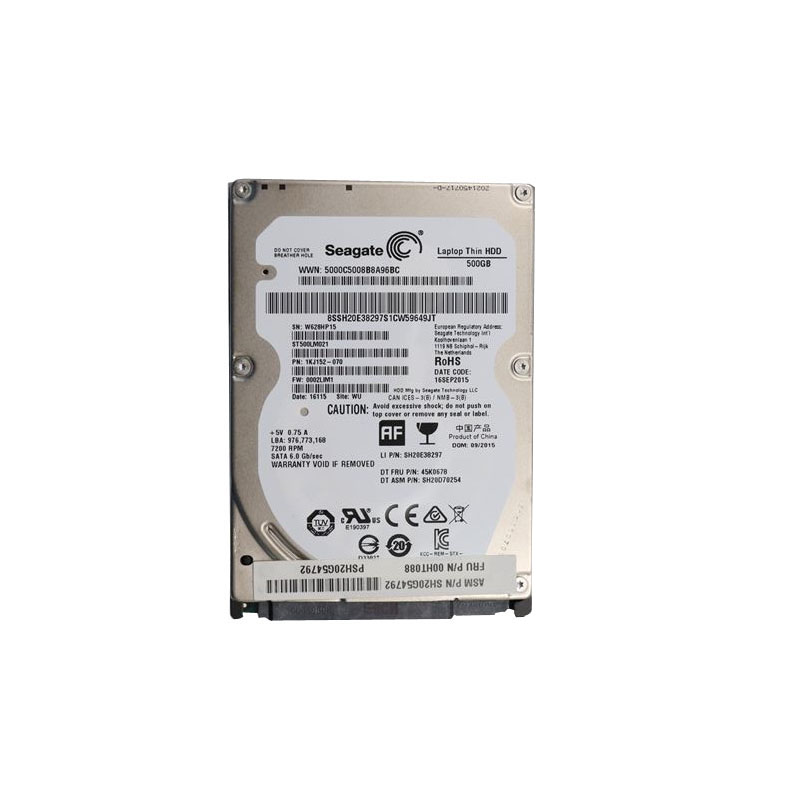 Lenovo 00HT088 - 500GB 7.2K SATA 2.5" Hard Drive