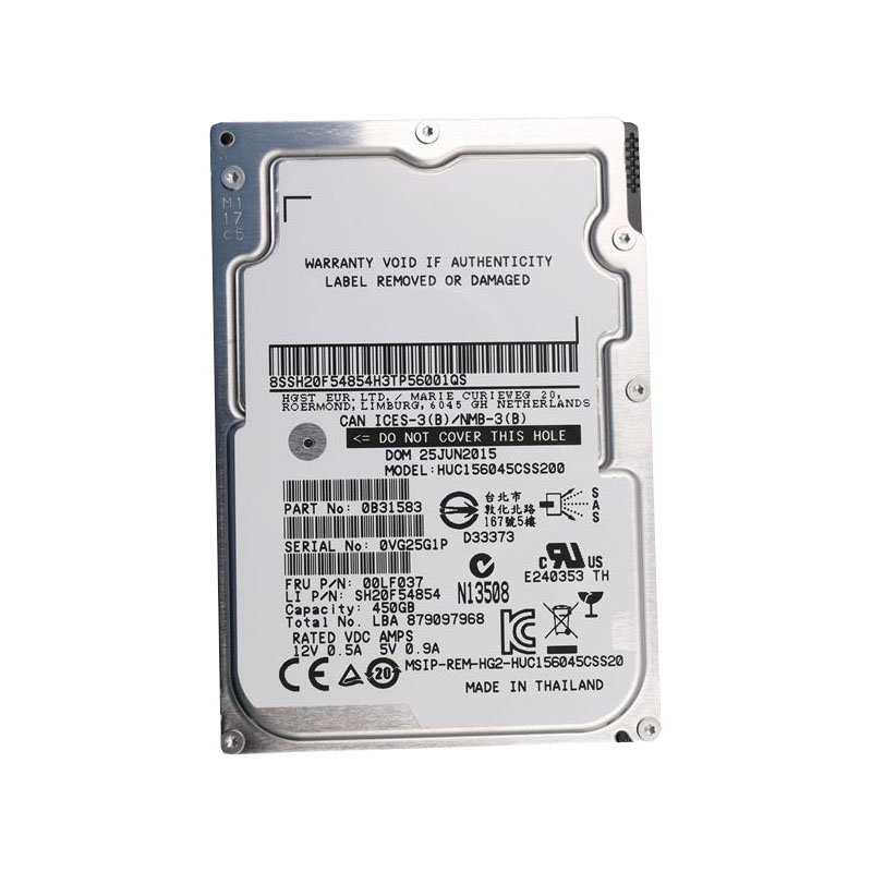 Lenovo 00LF037 - 450GB 15K SAS 2.5" Hard Drive