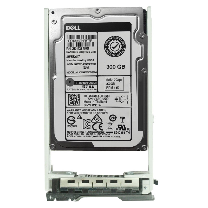 Dell 00N0T4 - 300GB 15K SAS 12.0Gbps 2.5" 128MB Cache Hard Drive