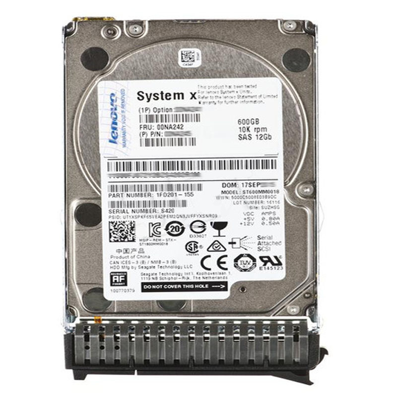 Lenovo 00NA242 - 600GB 10K SAS 12.0Gbps 2.5" Hard Drive