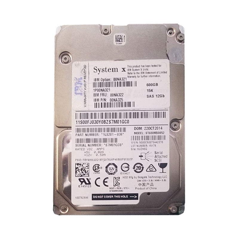 00NA322 IBM - 600GB 15K SAS 12Gbps 2.5" Hard Drive