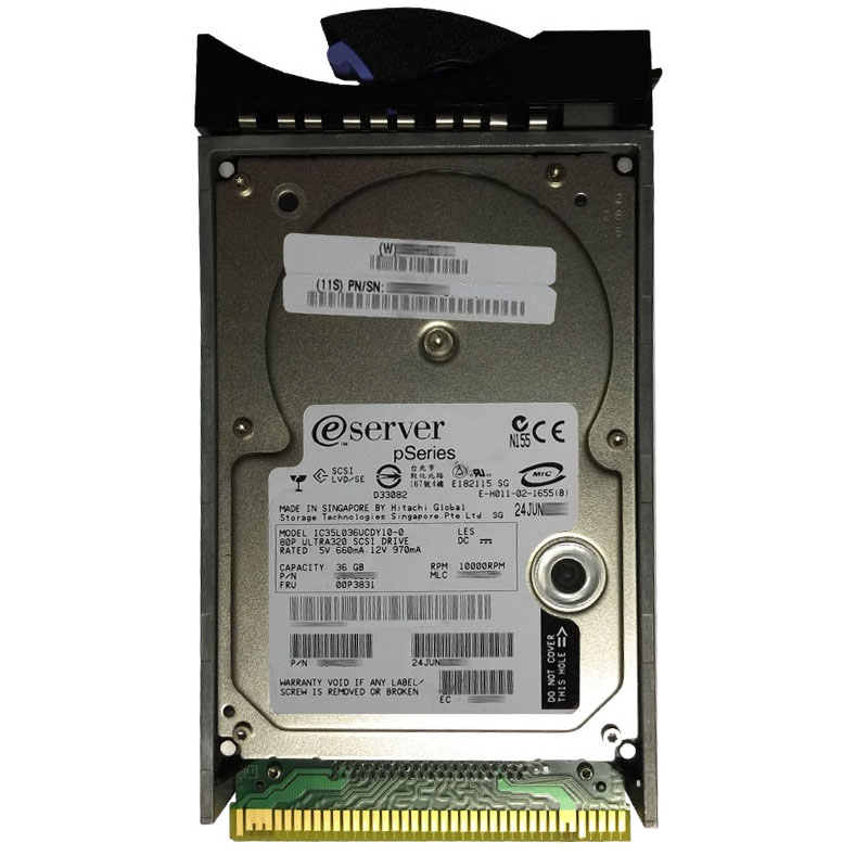 IBM 00P3831 - 36GB 10K 80-PIN Ultra-320 SCSI 3.5" Hard Drive