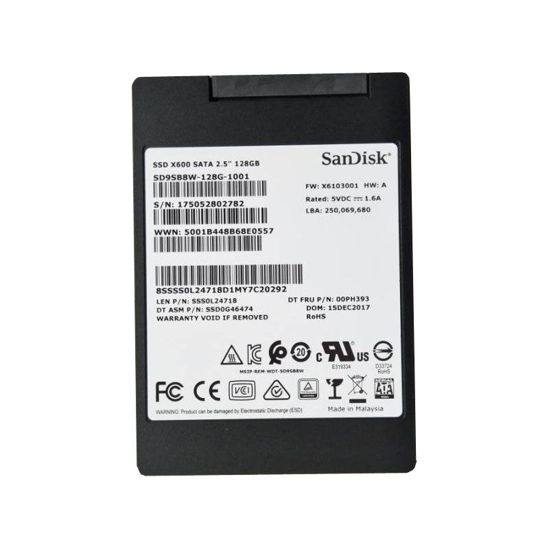 Lenovo 00PH393 - 128GB SATA 2.5" SSD