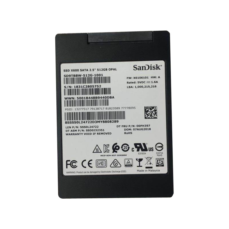 Lenovo 00PH397 - 512GB SATA 2.5" SSD