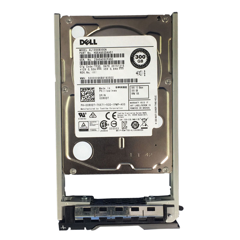 Dell 00RVDT - 300GB 15K SAS 12.0Gbps 2.5" 128MB Cache Hard Drive