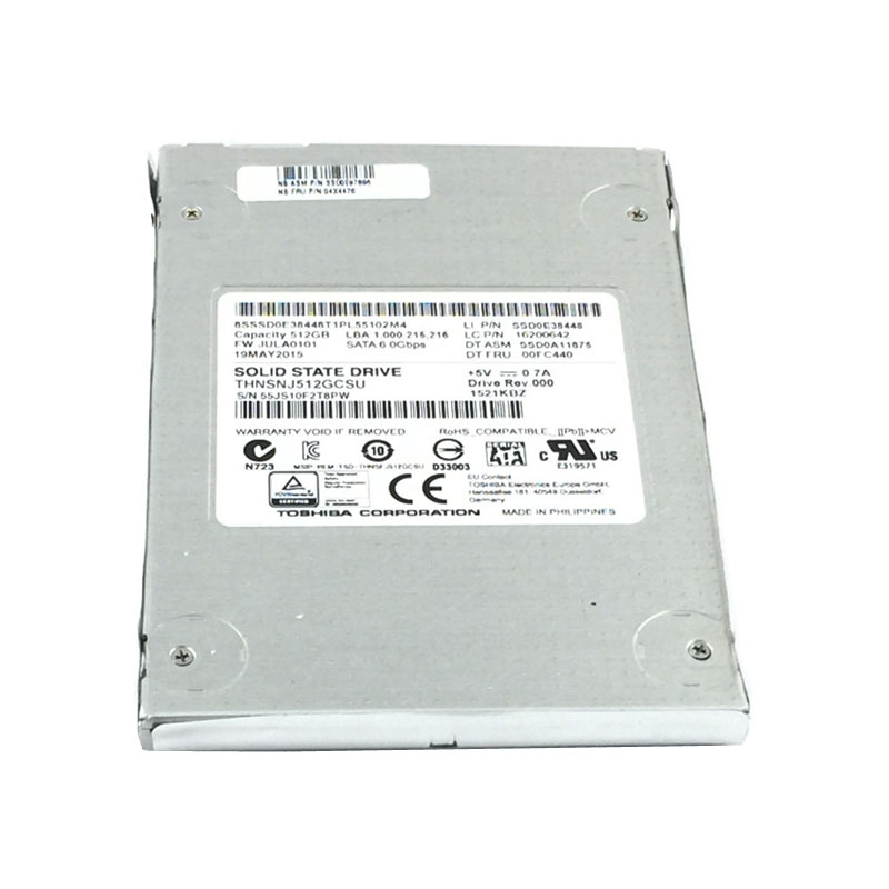 00UP034.jpg 00UP034 IBM - 512GB SATA 6.0Gbps 2.5" Hard Drive - Image 1