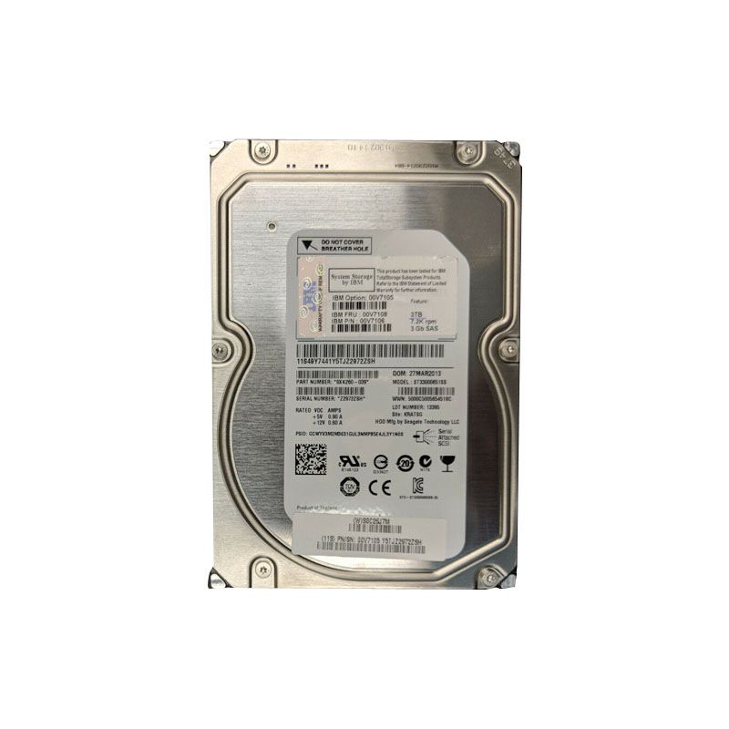 IBM 00V7106 - 3TB 7.2K SAS 3.5" Hard Drive