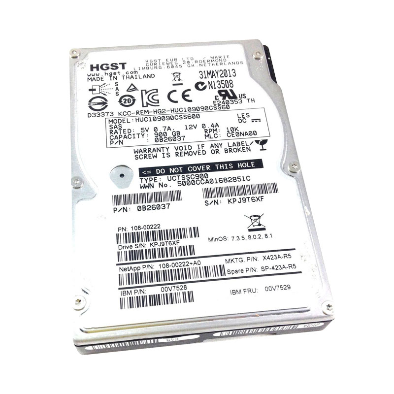 IBM 00V7529 - 900GB 10K SAS 2.5" Hard Drive
