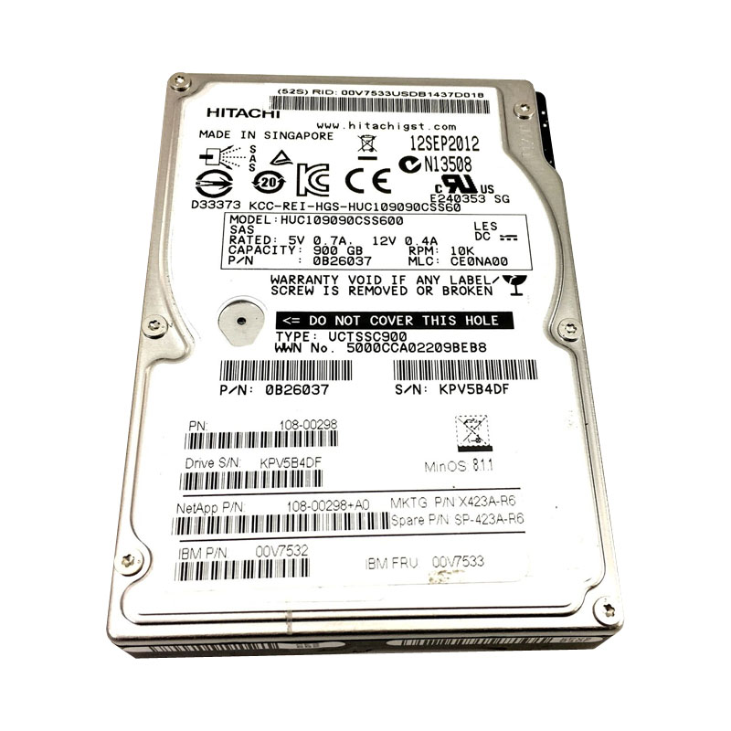 IBM 00V7533 - 900GB 10K SAS 2.5" Hard Drive