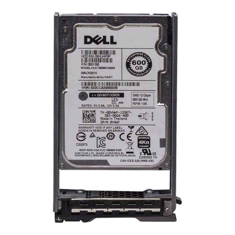 Dell 00VHWY - 600GB 15K SAS 12.0Gbps 2.5" Hard Drive