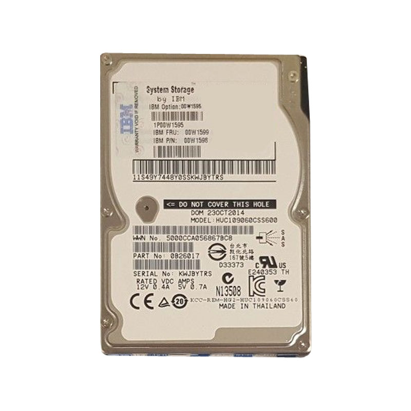 IBM 00W1595 - 600GB 10 SAS 2.5" Hard Drive
