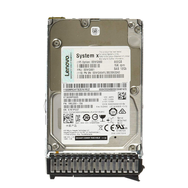 00WG661 IBM - 300GB 15K SAS 2.5" Hard Drive