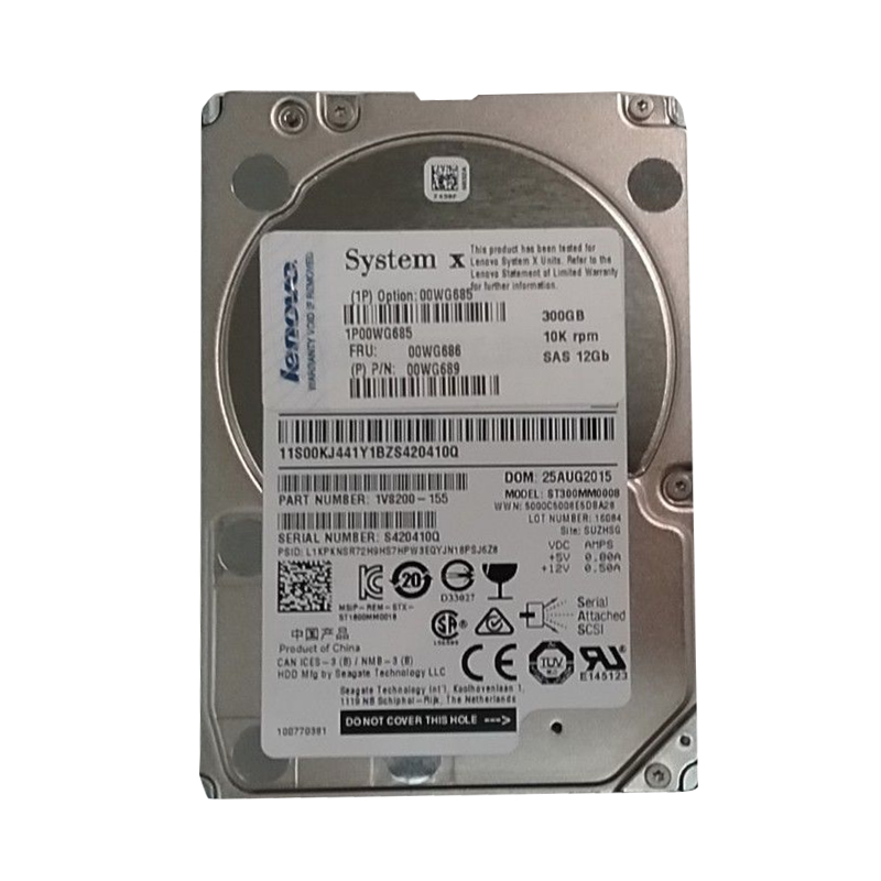 00WG689.jpg 00WG689 IBM - 300GB 10K SAS 12Gbps 2.5" Hard Drive - Image 1
