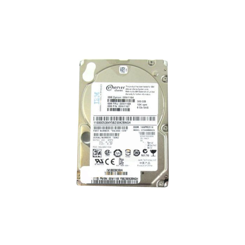 00WG705 IBM - 300GB 10K SAS 12Gbps 2.5" Hard Drive