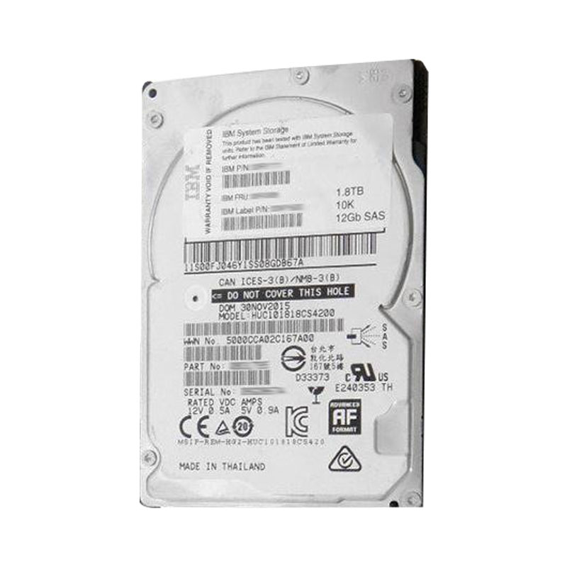 00WY600 IBM - 1.8TB 10K SAS 2.5" Hard Drive