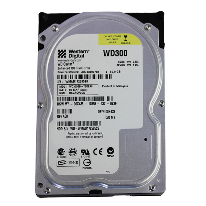 Dell 00X438 - 30GB 7.2K IDE 3.5" Hard Drive