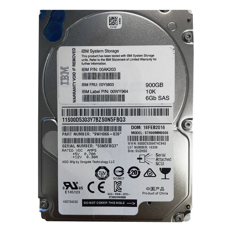 IBM 00Y5803 - 900GB 10K SAS 2.5" Hard Drive