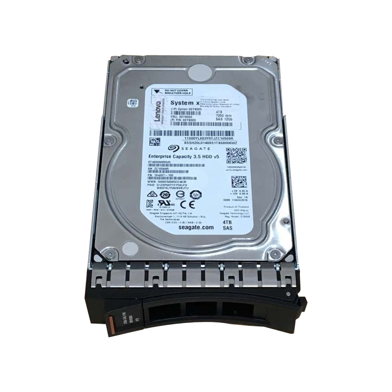 00YK005.jpg 00YK005 IBM - 4TB 7.2K SAS 12Gbps 3.5" Hard Drive - Image 1
