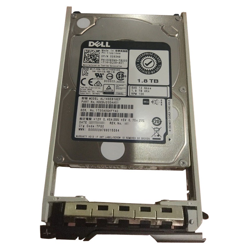 Dell 0383N9 - 1.8TB 10K SAS 12.0Gbps 2.5" Hard Drive