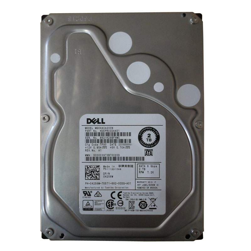 Dell 04256W - 2TB 7.2K SATA 6.0Gbps 3.5" Hard Drive