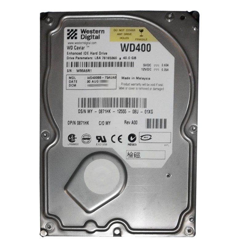 Dell 0871HK - 40GB 7.2K IDE 3.5" Hard Drive