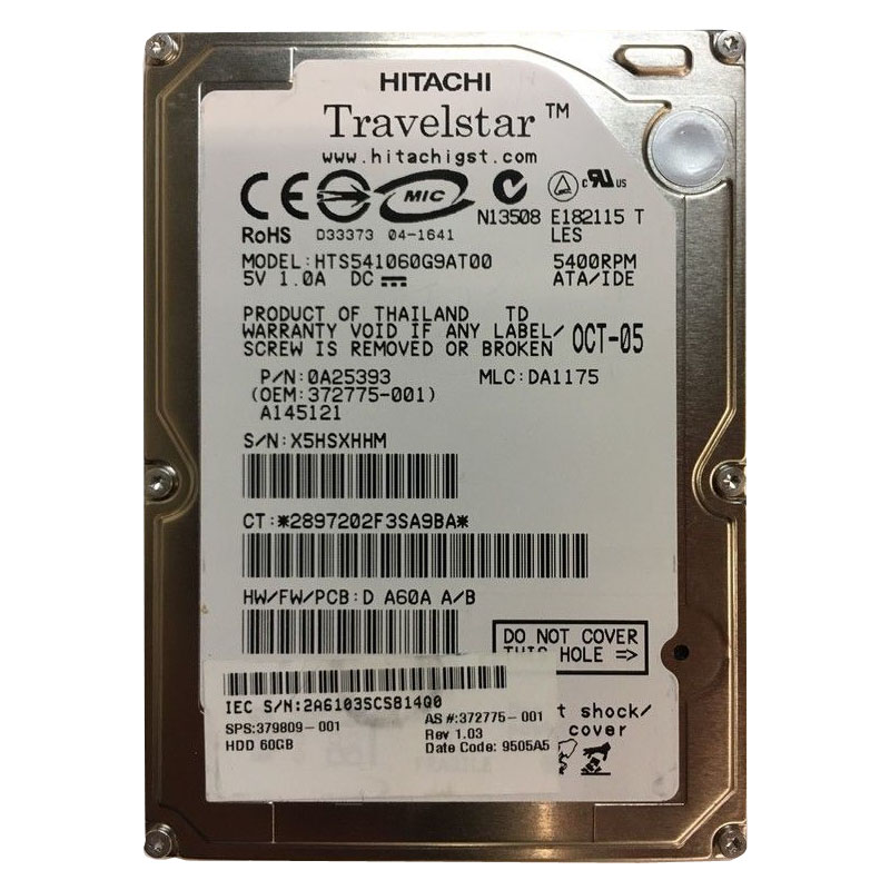 Hitachi 0A25393 - 60GB 5400RPM IDE 8MB Cache Hard Drive