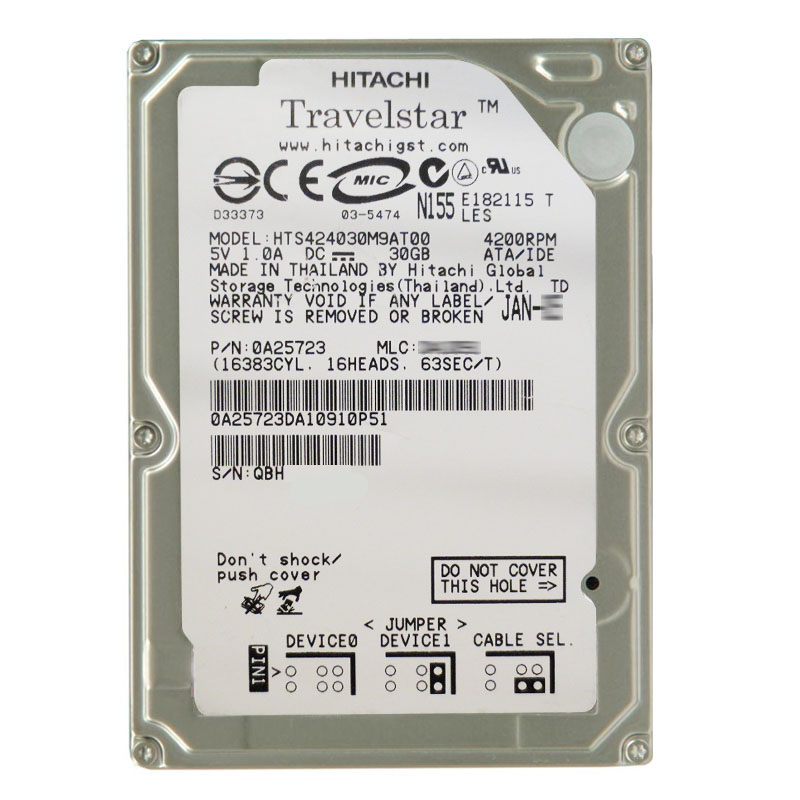 Hitachi 0A25723 - 30GB 4.2K IDE 2.5Inch 2MB Cache Hard Drive