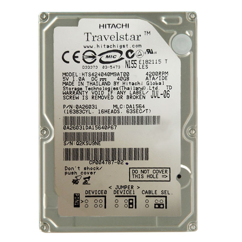Hitachi 0A26031 - 40GB 4.2K IDE 2.5Inch Hard Drive