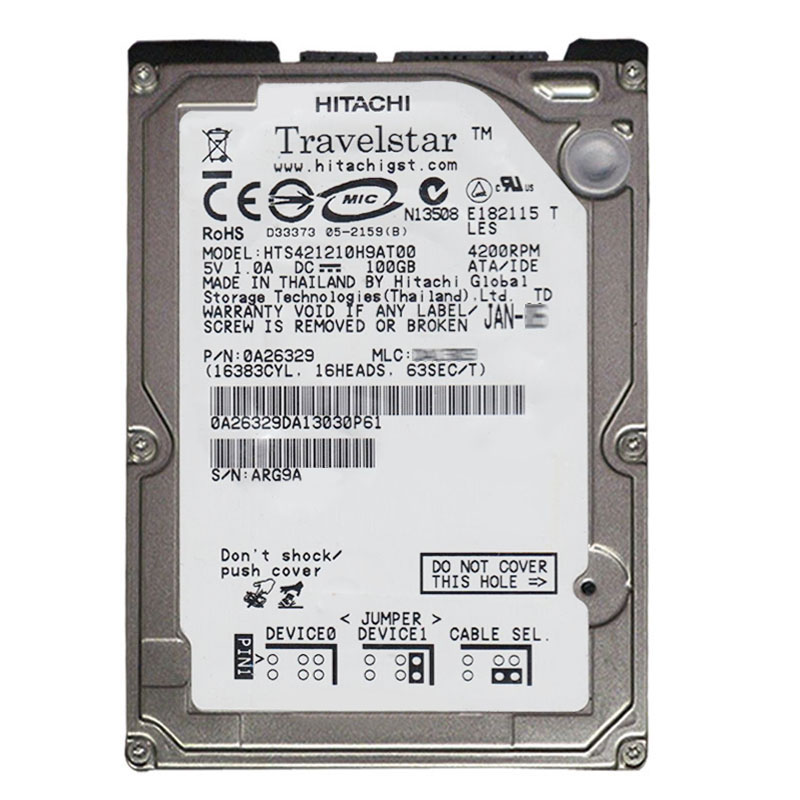 Hitachi 0A26329 - 100GB 4.2K IDE 2.5Inch 8MB Cache Hard Drive